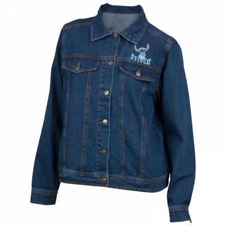 Lilo & Stitch Experiment 626 Junior's Denim Jacket w/ Antique Buttons